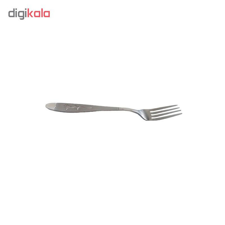 سرویس 12 پارچه قاشق و چنگال طرح گل میخک کد 1349