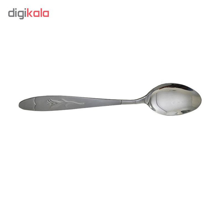 سرویس 12 پارچه قاشق و چنگال طرح گل میخک کد 1349