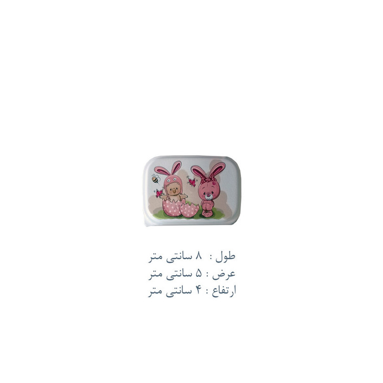 ظرف نگهدارنده غذای کودک مدل خرگوش کد PK-H332 بسته 4 عددی