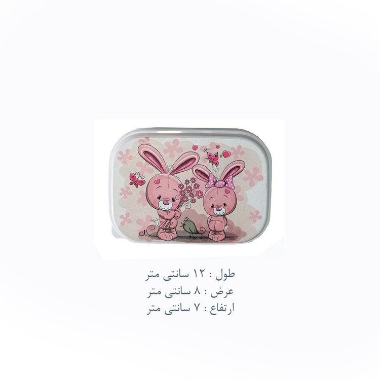 ظرف نگهدارنده غذای کودک مدل خرگوش کد PK-H332 بسته 4 عددی