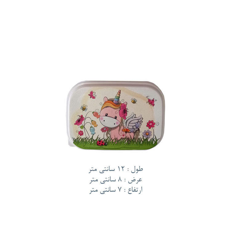 ظرف نگهدارنده غذای کودک مدل تک شاخ کد PK-H334 بسته 4 عددی