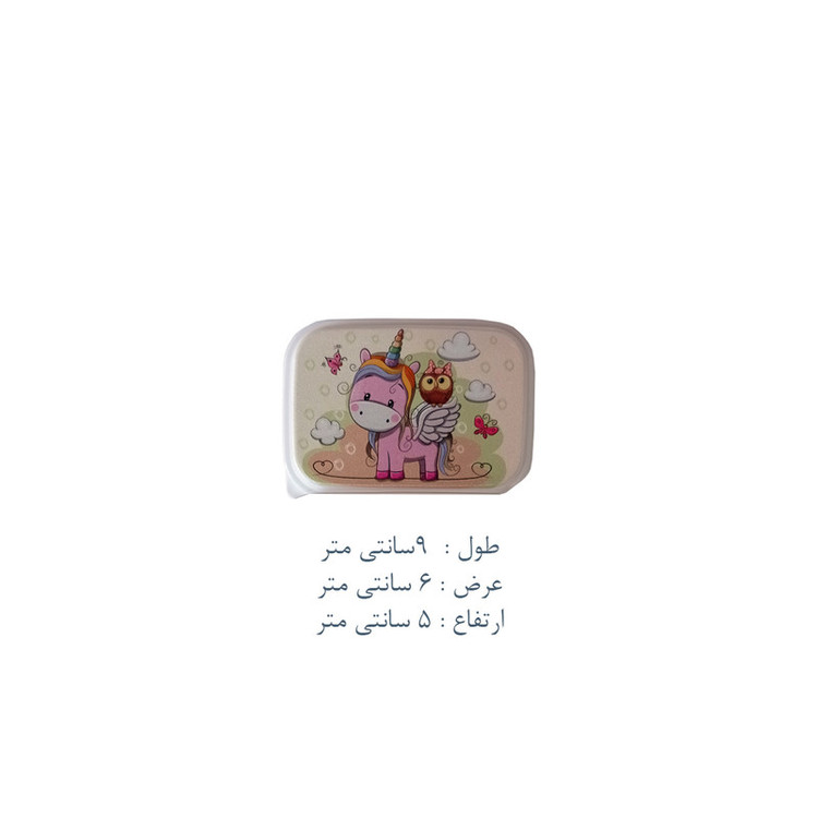 ظرف نگهدارنده غذای کودک مدل تک شاخ کد PK-H334 بسته 4 عددی
