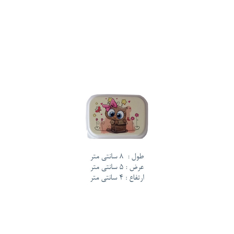ظرف نگهدارنده غذای کودک مدل جغد کد PK-H336 بسته 4 عددی