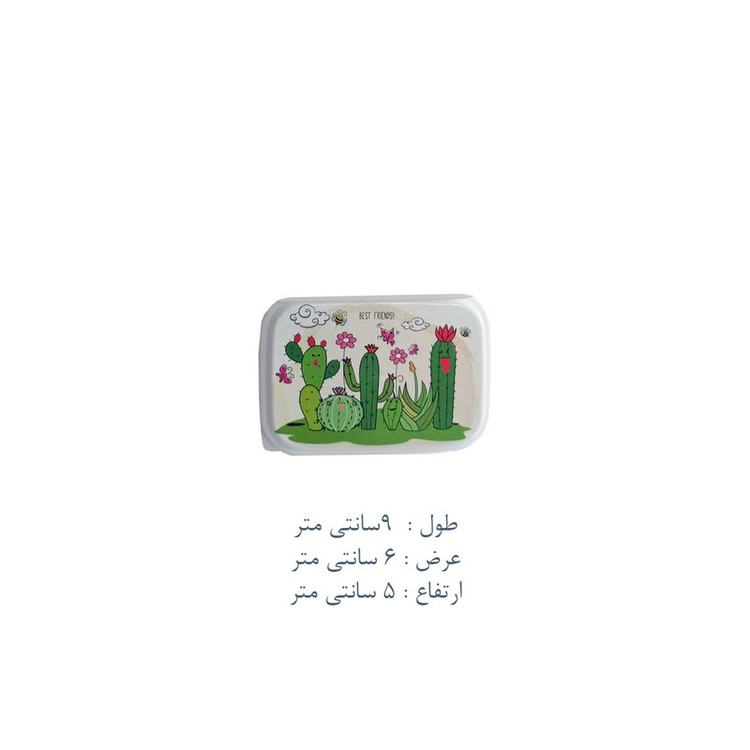 ظرف نگهدارنده غذای کودک مدل کاکتوس کد PK-H333 بسته 4 عددی
