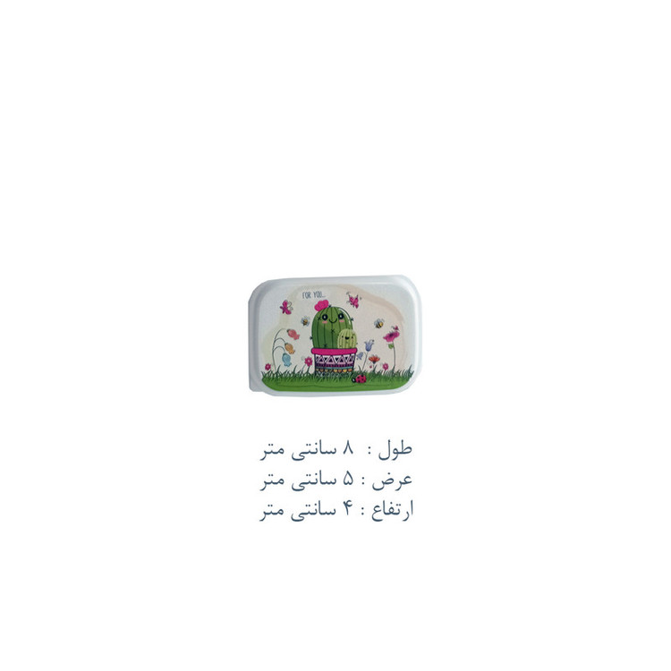 ظرف نگهدارنده غذای کودک مدل کاکتوس کد PK-H333 بسته 4 عددی