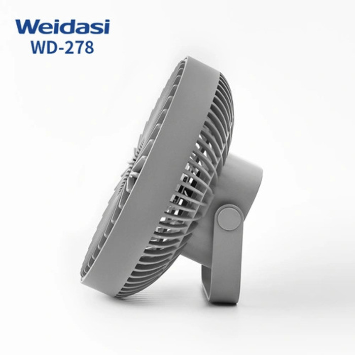 پنکه شارژی ویداسی مدل WD-278 ظرفیت 2400 میلی آمپر ساعت