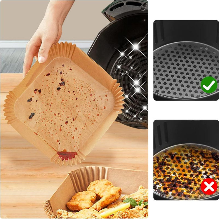 کاغذ سرخ کن مدل مربعی بدون روغن بسته 50 عددی