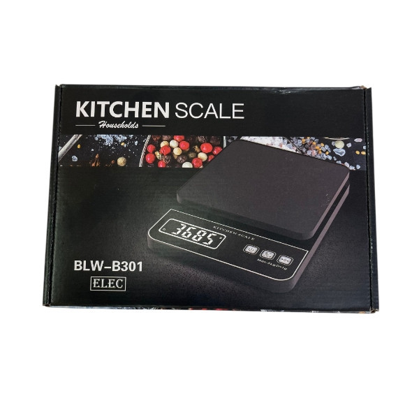 ترازو آشپزخانه دیجیتال مدل BLW-B301 حداکثر ظرفیت قابل اندازهگیری 5کیلوگرم کیلوگرم با دقت اندازهگیری 1 گرم